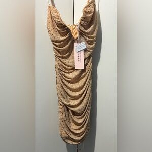 Oh Polly Sexy Ruched beaded dress
